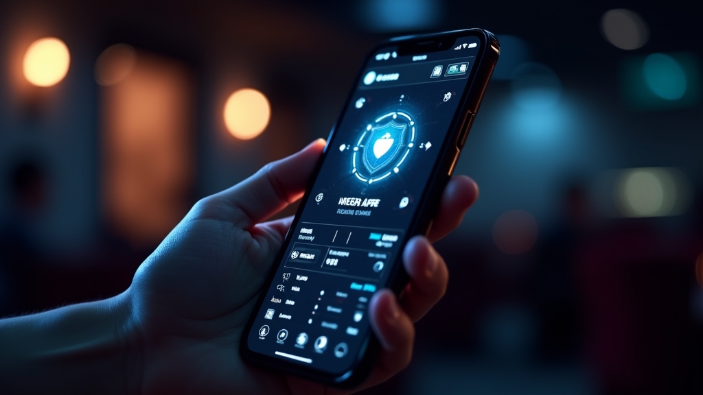 هاتف يعرض تحديثات Casino Zeus App ونصائح الأمان