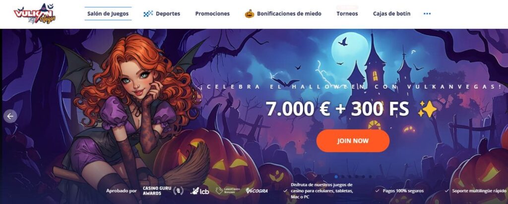 Vulkan Vegas casino Argentina con opción de recarga en pesos con MercadoPago y bonificaciones para usuarios.